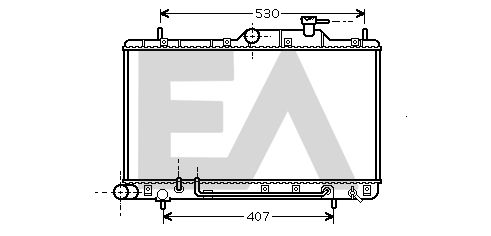 31R28126 EACLIMA Радиатор, охлаждение двигателя