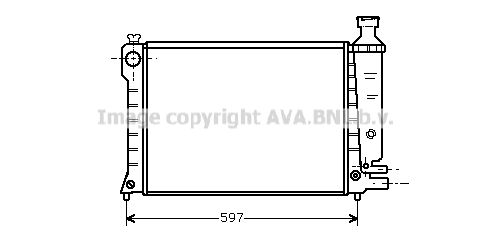 CN2036 AVA QUALITY COOLING Радиатор, охлаждение двигателя