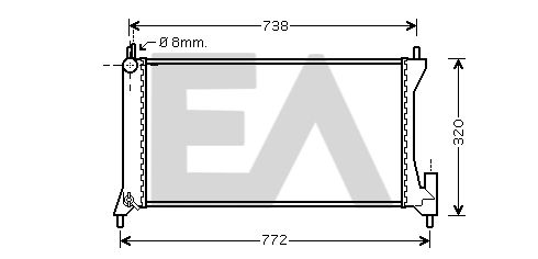 31R54207 EACLIMA Радиатор, охлаждение двигателя