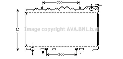 DN2097 AVA QUALITY COOLING Радиатор, охлаждение двигателя