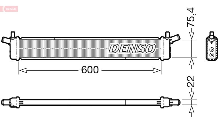 DRM50136 DENSO Радиатор, охлаждение двигателя