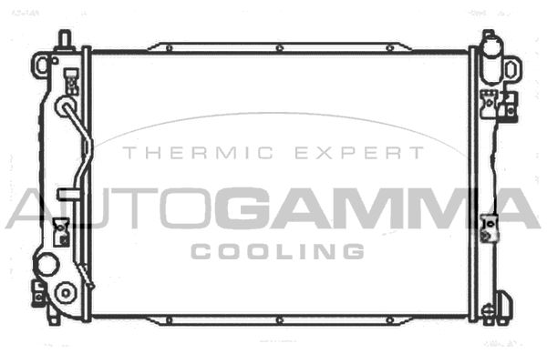 107205 AUTOGAMMA Радиатор, охлаждение двигателя