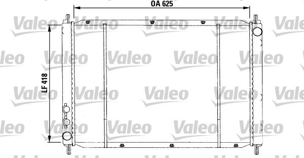 730591 VALEO Радиатор, охлаждение двигателя