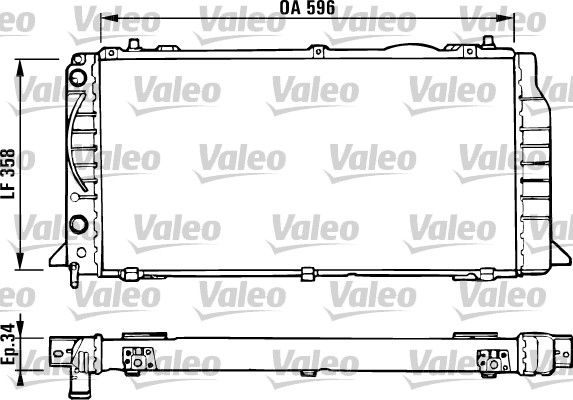 731422 VALEO Радиатор, охлаждение двигателя