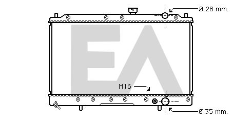 31R51007 EACLIMA Радиатор, охлаждение двигателя