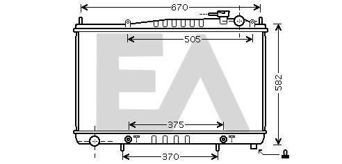 31R18091 EACLIMA Радиатор, охлаждение двигателя