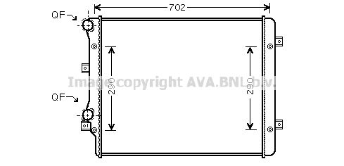 VN2207 AVA QUALITY COOLING Радиатор, охлаждение двигателя