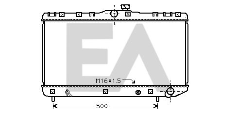 31R71087 EACLIMA Радиатор, охлаждение двигателя