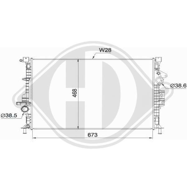 DCM3906 DIEDERICHS Радиатор, охлаждение двигателя