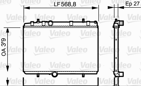 734338 VALEO Радиатор, охлаждение двигателя