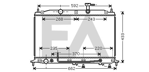 31R28138 EACLIMA Радиатор, охлаждение двигателя