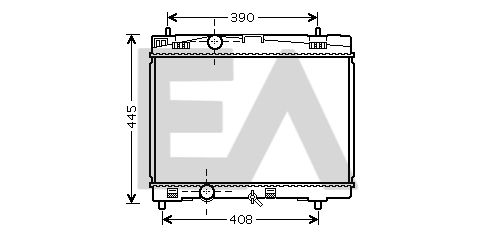 31R71005 EACLIMA Радиатор, охлаждение двигателя