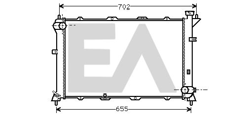 31R28005 EACLIMA Радиатор, охлаждение двигателя