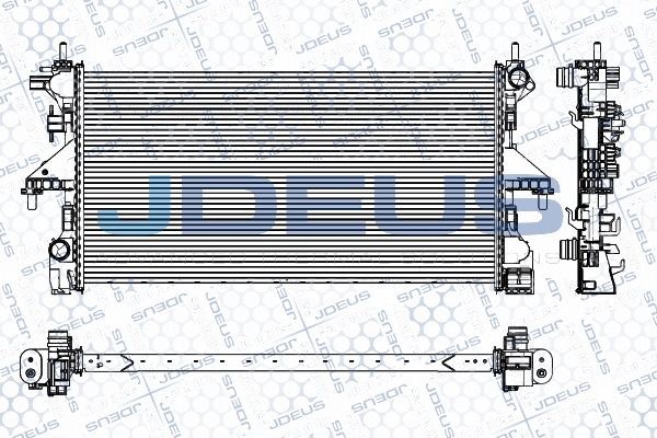 M0111500 JDEUS Радиатор, охлаждение двигателя