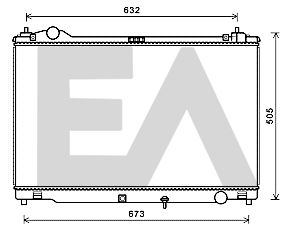 31R71277 EACLIMA Радиатор, охлаждение двигателя