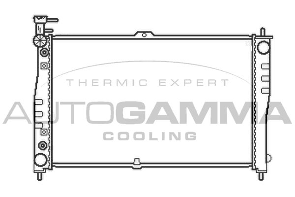 103610 AUTOGAMMA Радиатор, охлаждение двигателя