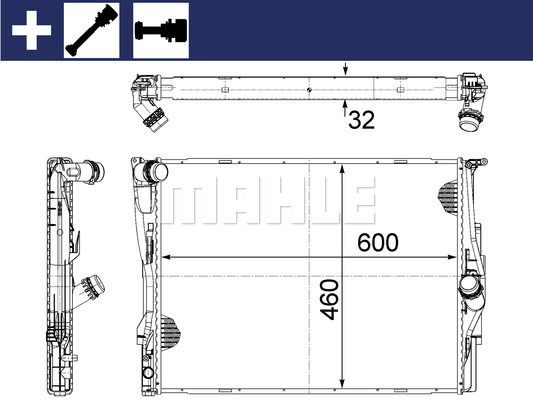 CR1087000S MAHLE Радиатор, охлаждение двигателя