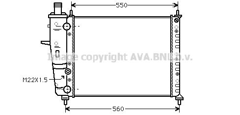 FTA2159 AVA QUALITY COOLING Радиатор, охлаждение двигателя