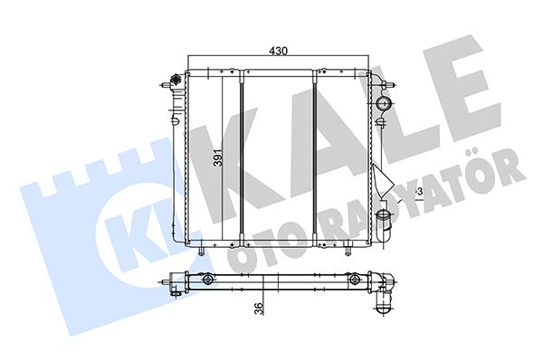 108600 KALE OTO RADYATÖR Радиатор, охлаждение двигателя