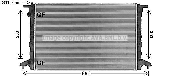 AI2440 PRASCO Радиатор, охлаждение двигателя