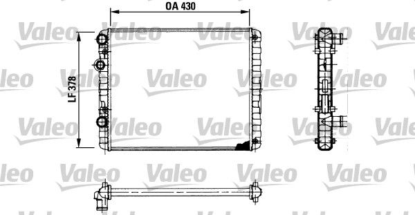 730956 VALEO Радиатор, охлаждение двигателя