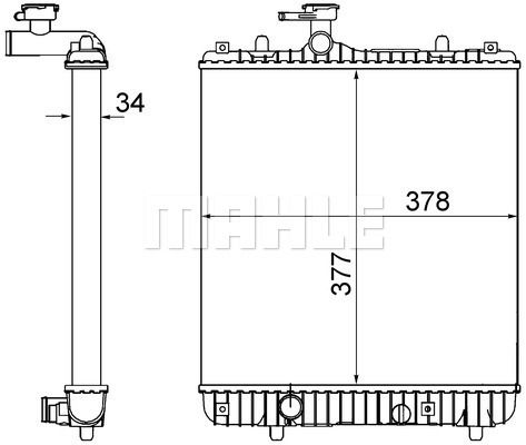 CR1495001S MAHLE Радиатор, охлаждение двигателя