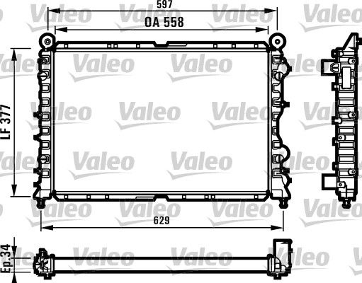 731561 VALEO Радиатор, охлаждение двигателя