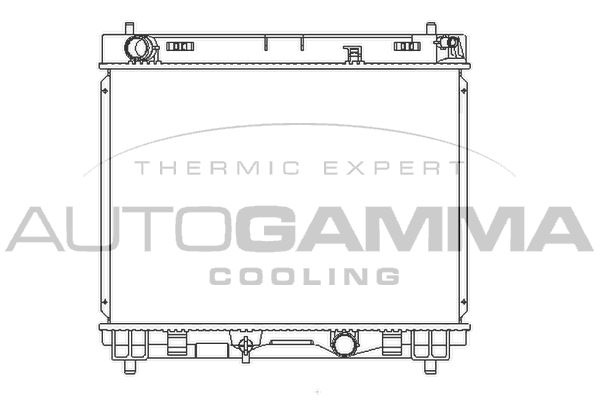 105909 AUTOGAMMA Радиатор, охлаждение двигателя