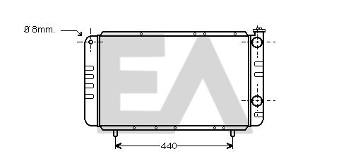 31R60022 EACLIMA Радиатор, охлаждение двигателя