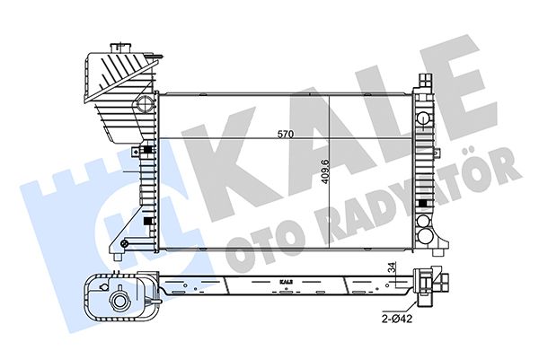 319900 KALE OTO RADYATÖR Радиатор, охлаждение двигателя