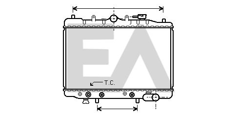 31R52024 EACLIMA Радиатор, охлаждение двигателя