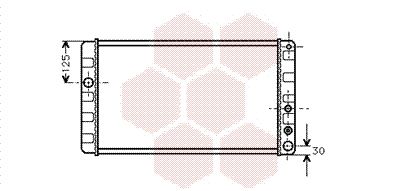 59002024 VAN WEZEL Радиатор, охлаждение двигателя