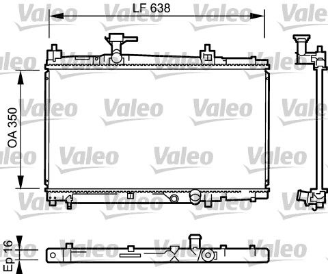 734842 VALEO Радиатор, охлаждение двигателя