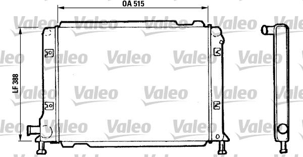 810982 VALEO Радиатор, охлаждение двигателя