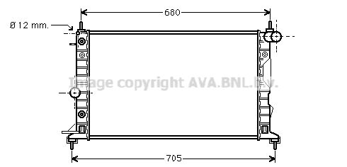 OL2324 AVA QUALITY COOLING Радиатор, охлаждение двигателя