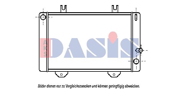 250110N AKS DASIS Радиатор, охлаждение двигателя