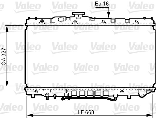 731110 VALEO Радиатор, охлаждение двигателя