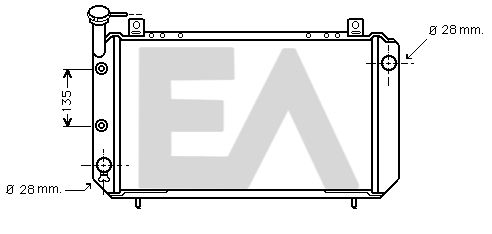 31R18034 EACLIMA Радиатор, охлаждение двигателя