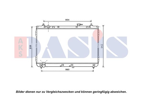 510173N AKS DASIS Радиатор, охлаждение двигателя