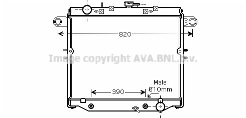 TO2329 AVA QUALITY COOLING Радиатор, охлаждение двигателя