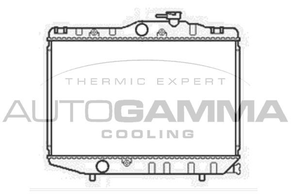 104746 AUTOGAMMA Радиатор, охлаждение двигателя