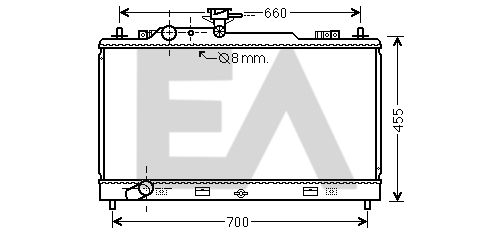 31R52103 EACLIMA Радиатор, охлаждение двигателя