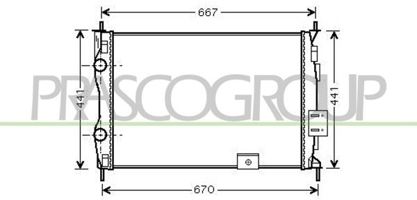 DS710R002 PRASCO Радиатор, охлаждение двигателя
