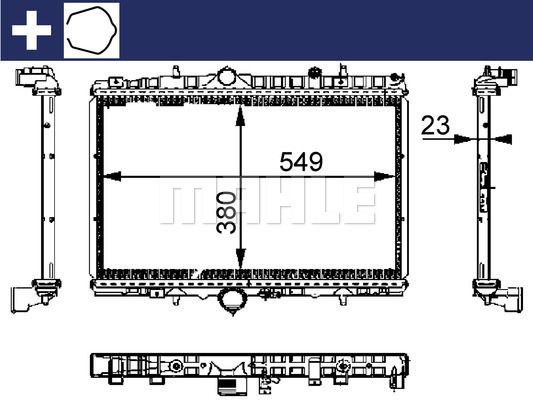 CR392000S MAHLE Радиатор, охлаждение двигателя