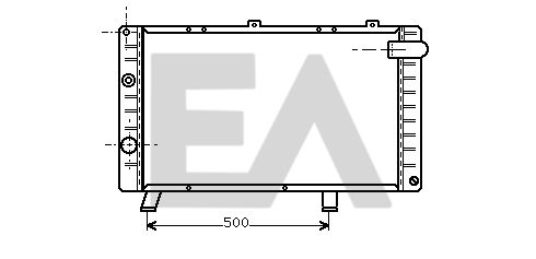 31R55021 EACLIMA Радиатор, охлаждение двигателя