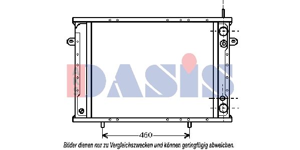 180026N AKS DASIS Радиатор, охлаждение двигателя