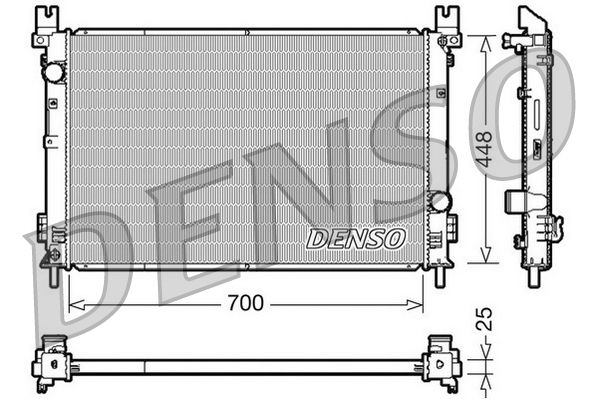 DRM06001 DENSO Радиатор, охлаждение двигателя