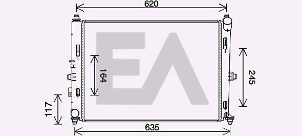 31R52126 EACLIMA Радиатор, охлаждение двигателя