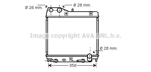 HD2161 AVA QUALITY COOLING Радиатор, охлаждение двигателя