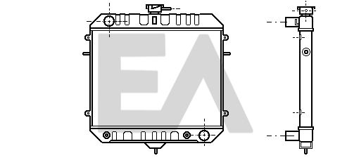 31R54051 EACLIMA Радиатор, охлаждение двигателя